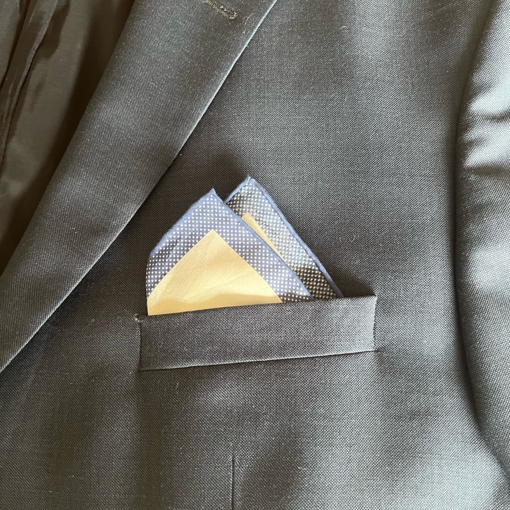 Peter Millar Silk/Cotton Blend Pocket Square NWT